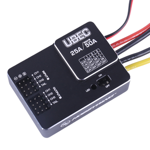 UBEC 25A 3-18S Power Manager ad alta tensione Max 50A regolatore modulo di potenza con commutazione esterna per parti di Drone FPV RC" - Product Image 1