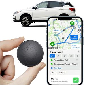 ตัวติดตาม GPS ขนาดเล็กแบบพกพาสำหรับยานพาหนะอุปกรณ์ติดตาม GPS แบบแม่เหล็กเรียลไทม์พร้อมตัวระบุตำแหน่งครอบคลุมทั่วโลกทำจากพลาสติกที่ทนทาน
