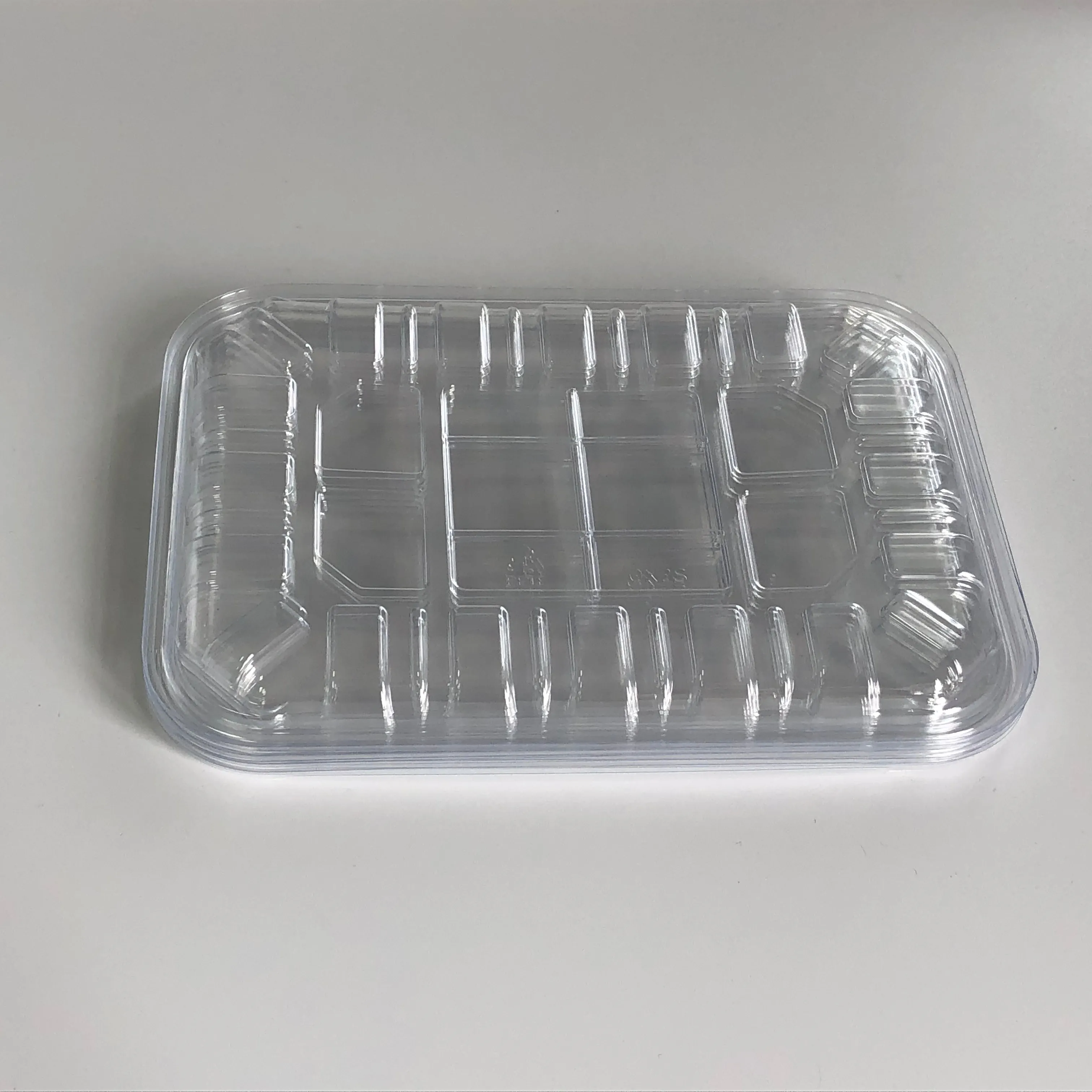 Plastik ambalaj meyve sebze balık et tepsisi Cpet yiyecek tepsisi sızdırmazlık ev mutfak kullanımı 2S tepsi