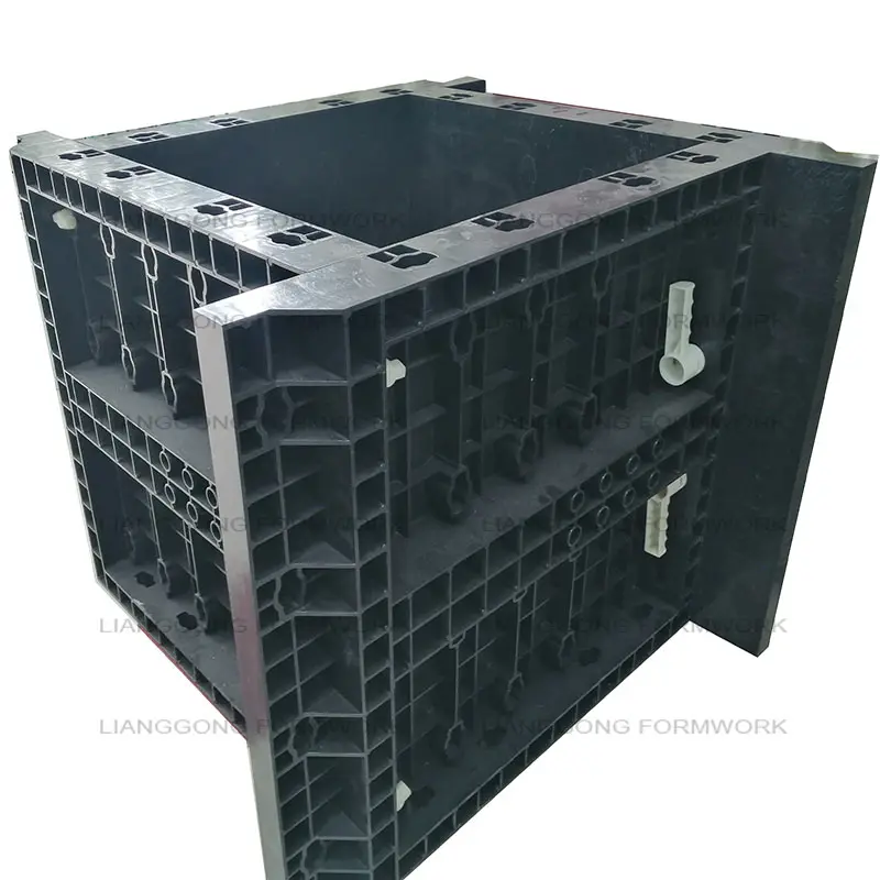 China factory Lightweight Adjustable Column Plastic concrete wall panel formwork for construction