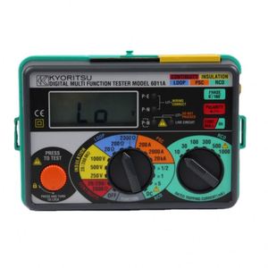 เครื่องทดสอบการติดตั้งมัลติฟังก์ชั่น6011A รุ่น Kyoritsu สอดคล้องกับ IEC 61557ที่ออกแบบมาเพื่อรองรับระดับ IP 54 - Product Image 1