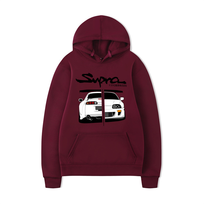 Wine-colored black lettering