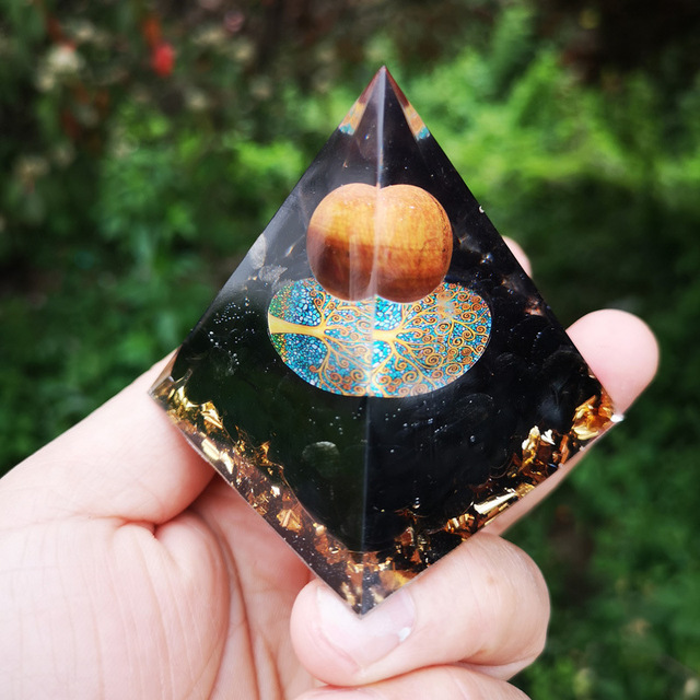 Tiger eye + obsidian