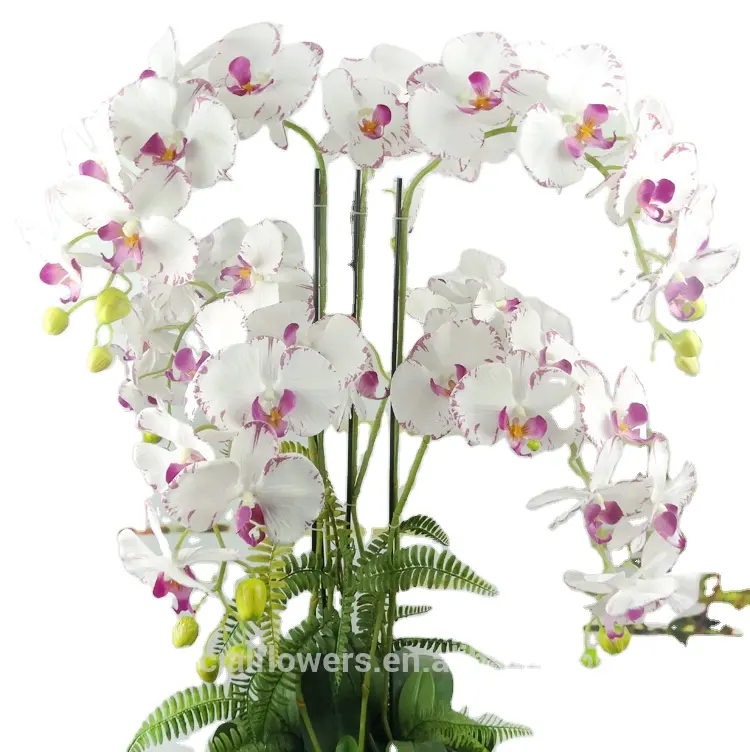 Flores artificiales decorativas, orquídeas de espuma, gran oferta