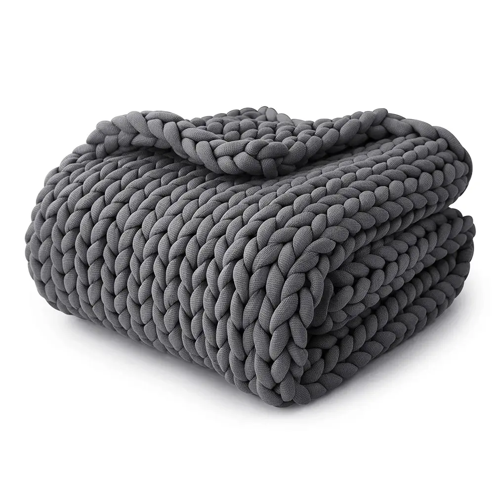 Gravity Blanket Handmade Thick Thread Acrylic Blanket OEM Sofa Blanket for Home