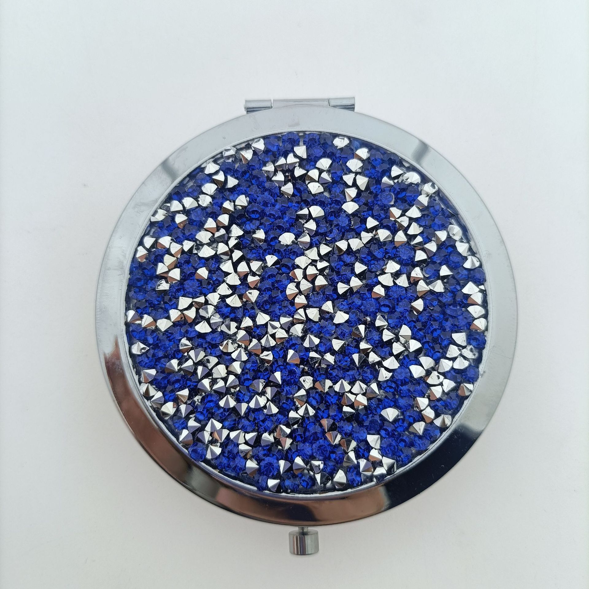 Base plateada - Diamante azul con base plateada