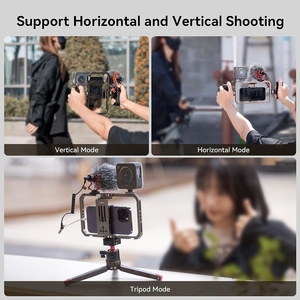 Small Rig Universal Phone Cage Smartphone Video Rig <strong>Kit</strong> with Handles Handheld <strong>Filmmaking</strong> Vlogging Case Stabilizer - 2791B+2772*2 - Product Image 5