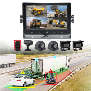6CH 9 pulgadas Pantalla Camión BSD Advertencia de proximidad Sistema de monitor de cámara de alerta con sensor de estacionamiento - Product Image 1