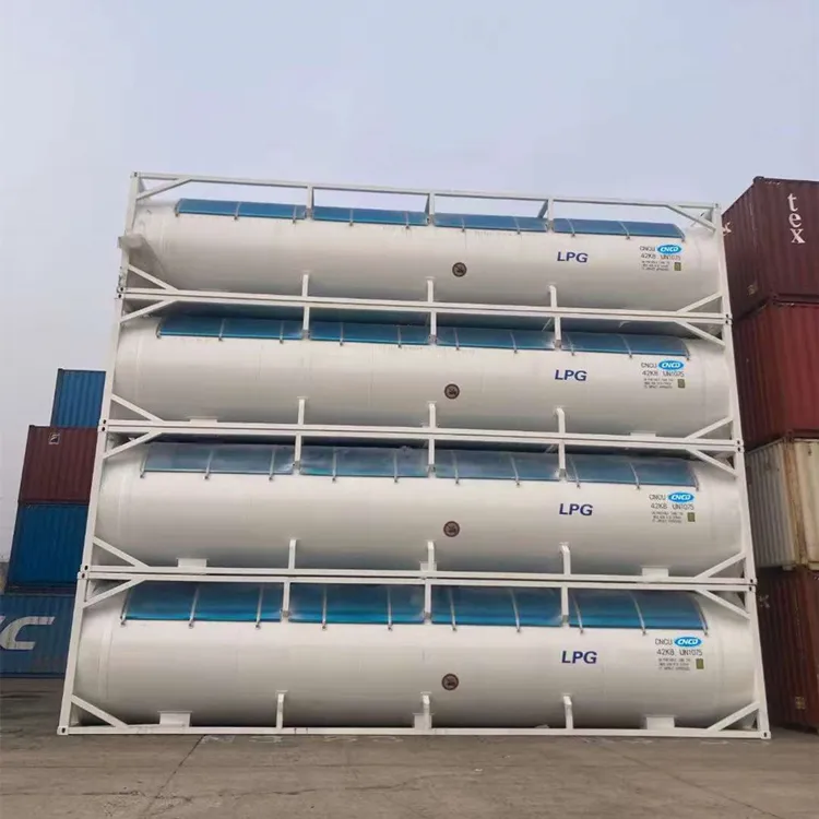 Cncd kontainer pengiriman gas lpg cair kustom tangki iso 40ft untuk dijual
