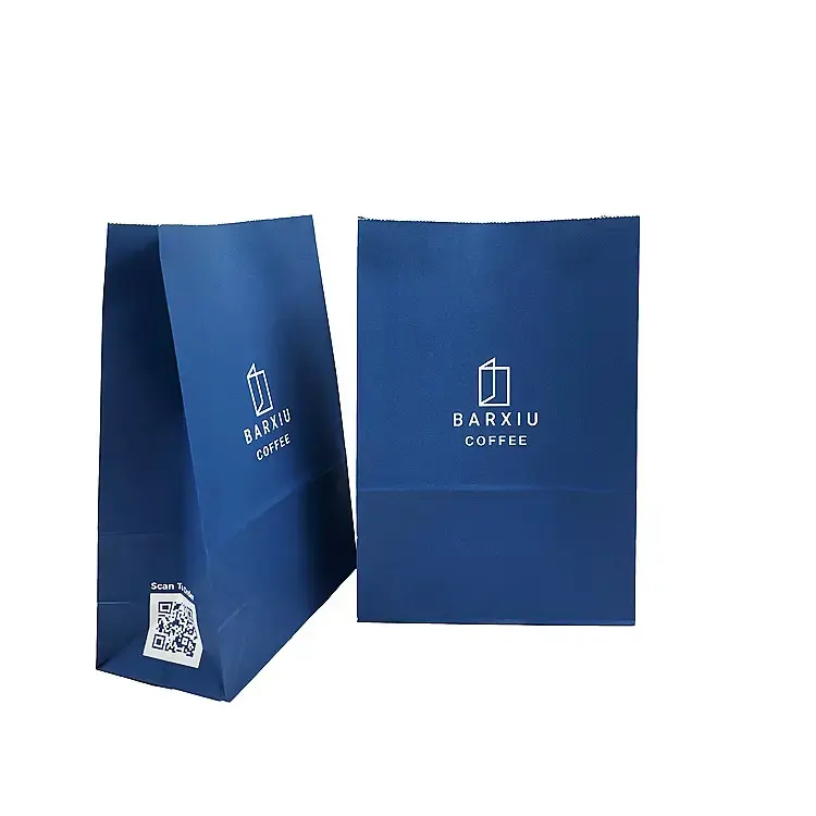 Borsa da asporto con Logo stampato personalizzato per caffè affilata Baguette pane francese sacchetto di carta da forno per il pacchetto alimentare