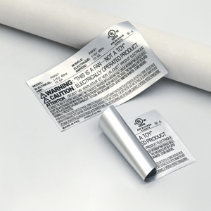 UL-PGDQ2Authorized認証、耐熱性280 ℃ 、防水シルバーPETラベルネムプレートステッカーカスタマイズ - Product Image 4