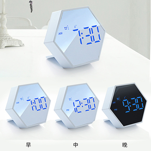 Fotografia Slfie luce con C5 cronometraggio sveglia a specchio LED orologio digitale studenti orologio Timer per calcolare il tempo - Product Image 3