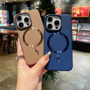 Kablosuz şarj boş hücre silikon iPhone için kılıf 12 Pro 13 14 15 Pro Max manyetik kabuk modeli S23 artı ve XR - Product Image 2