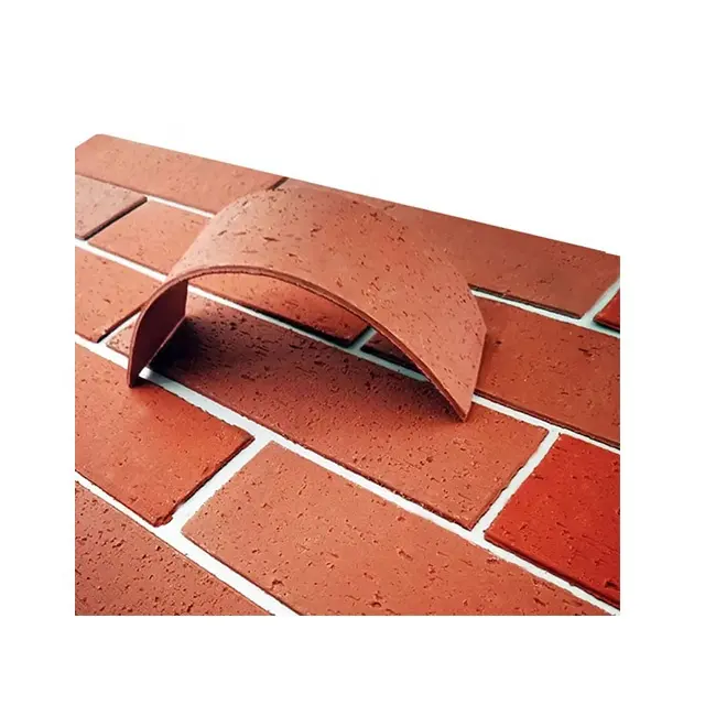 フェイクレンガレトロな赤レンガソフトセラミックタイルヴィラ用の柔軟な石の外壁パネル