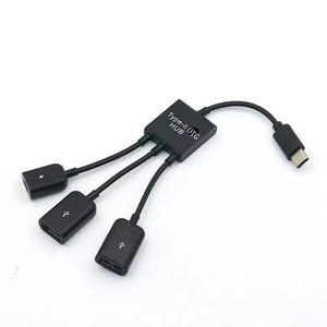 批发3 in 1 USB型C OTG集线器分离器延长线连接鼠标键盘usb C 3.1集线器数据线 - Product Image 1