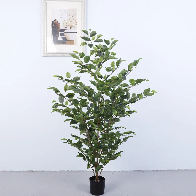 Artificial Plant Green Leaf bonsai for home decor Faux Decorative Hotel Outdoor indoor Banyan tree bonsai artificial