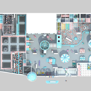 Thiết kế mới chơi thiết lập trí tưởng tượng chơi trung tâm tùy chỉnh vui chơi giải trí công viên trẻ em thiết bị sân chơi trong nhà cho trẻ em - Product Image 5