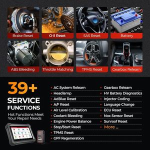 Launch X431 Immo Plus PROG3 All-System Scan Tool 39+ <strong>Services</strong> Bi-Directional Control 2-Year Update for ECU <strong>Coding</strong> Diagnostics - Product Image 5