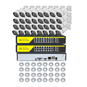 Xmeye Oem HIK 8MP 4k全彩圆顶炮塔子弹32CH PoE NVR套件视频监控<span class=keywords><strong>IP</strong></span>闭路电视安全网络摄像机系统