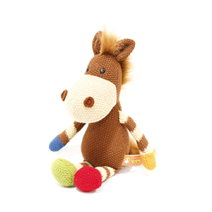 Sevimli örgü tavşan yün hayvan fil bebek konfor hayvan geyik peluş oyuncak - Product Image 4