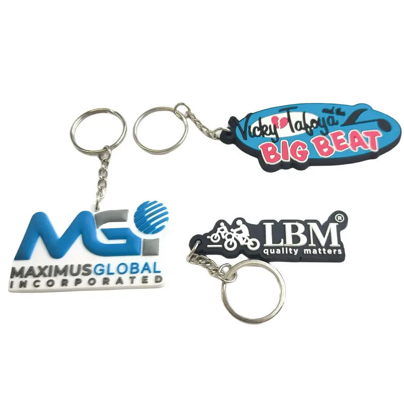 מחזיק מפתחות לקידום מכירות לוגו מותאם אישית של צעצוע סיליקון מתנות חידוש מחזיק מפתחות