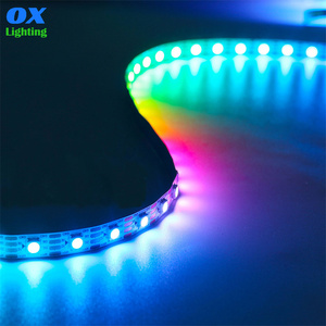 WS2811 WS2812b 12 15 60 96 144 çift sinyal 12v 24V 5v rüya tam renkli sihirli RGB RGBW RGBIC adresli Led şerit işık - Product Image 2