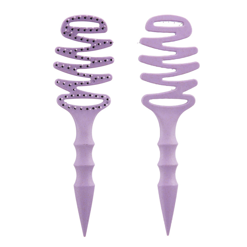Hairless purple wheat straw