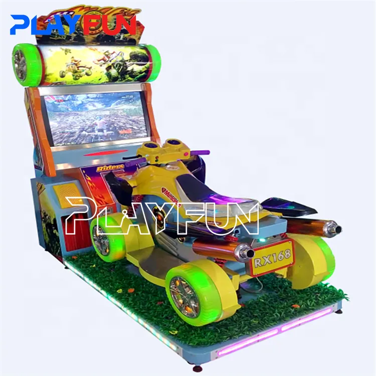 Juegos de juegos de movimiento loco camión coche de carreras con monedas máquina de juego