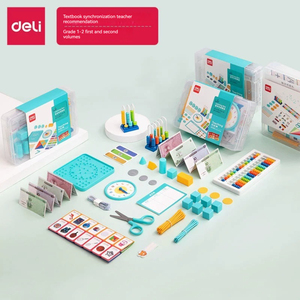 Deli 74301 öğrenme yardım kutusu 1. Sınıf dil matematik ve İngilizce öğretim rakamlar toplama ve çıkarma yardımcıları Set kutusu - Product Image 3
