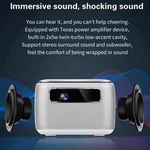 SuYuN V8-V DLP Portable Android 9 Intelligenter Projektor 15600mAh Akku 3D Bluetooth Sound Mini USB Verbindung Heimkino - Product Image 4