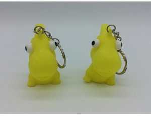 卸売プロモーションカスタムPVCキーホルダーおもちゃ赤猿動物ポップアイキーホルダー子供用 - Product Image 5