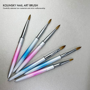 Professional-Handled Custom-Made Nail <strong>Brushes</strong> with Soft Features Including Drawing Pens and Round Oval <strong>Brushes</strong> - Product Image 6