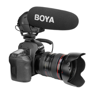 BOYA BY-BM3031-Micrófono de escopeta de vídeo cardioide profesional, con entrada de 3,5mm para grabadora de cámara DSLR Universal - Product Image 2