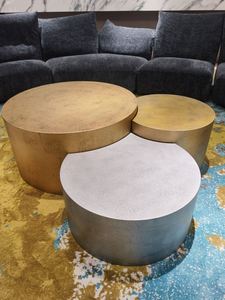 古董茶几圆形模块茶几不规则混合颜色 - Product Image 6