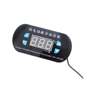 Sensor Digital de calor frío ajustable, interruptor de termostato con pantalla roja, XH-W1308, W1308, CA de 220V, CC de 12V - Product Image 3