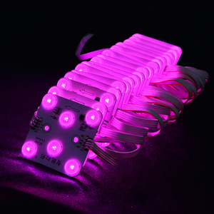 Водонепроницаемый 24 В квадратный RGB светодиодный модуль DMX512 IC квадратный 12 В Светодиодный модуль для рекламы потолочный светильник 24 В Модуль светодиодный свет