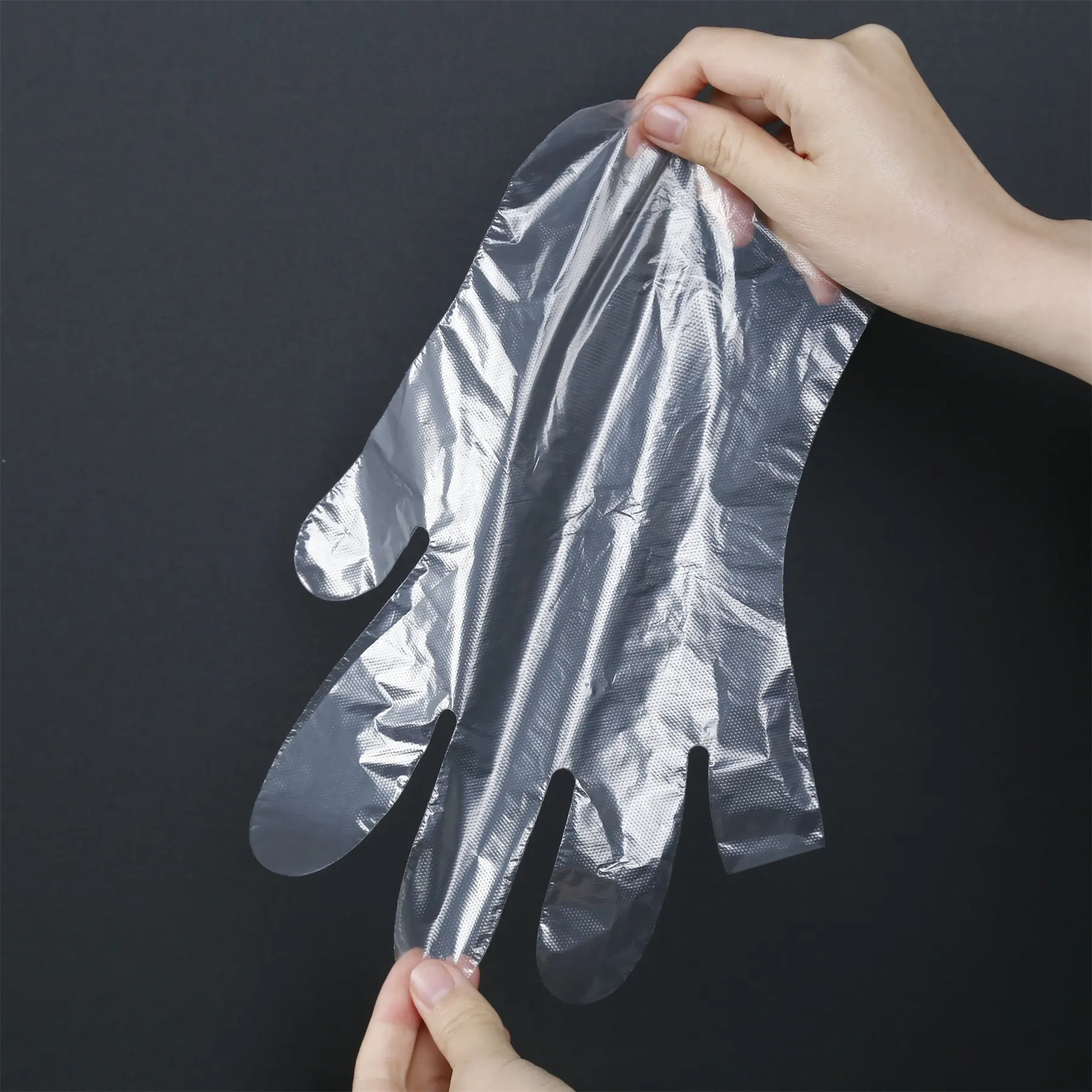 Schlussverkauf Einweg-LDPE-Handschuhe HDPE-Handschuhe Poly-PE-Handschuhe für mehrzweckgebrauch Lebensmittel Hausarbeit Reinigung transparent oder beliebiger Farbe