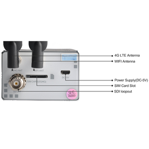 SRT Box Tv Digital 4g Bonding H265 iptv Streaming <strong>Video</strong> Encoder for Out Doot Live - Product Image 3