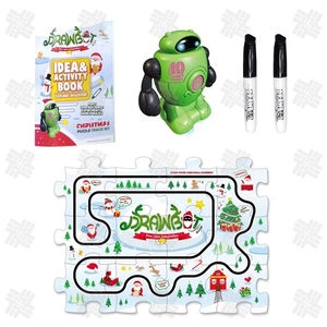 KW natale tema novità linea Tracking Robot disegno induttivo Puzzle tascabile Robot giocattolo pista Robot per bambini - Product Image 2