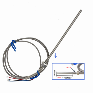 Sensor de temperatura de rosca fija Resistencia térmica PT100 PT1000 de 3 hilos para mediciones precisas - Product Image 4