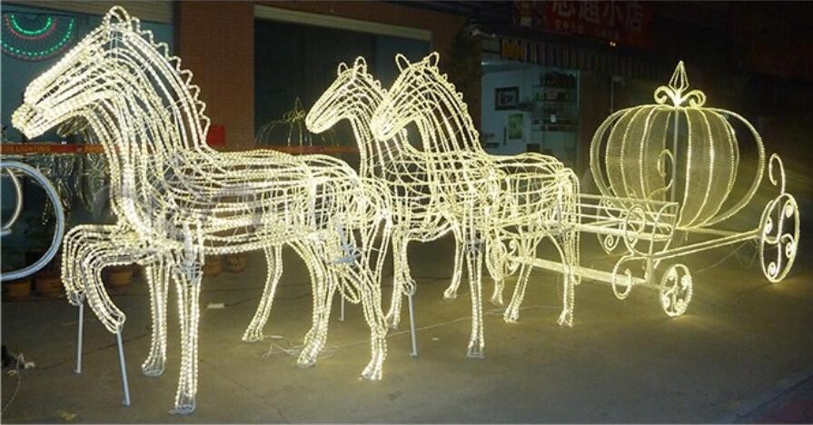 Motif Light For Holiday Horse Carriages For Sale Suitable For Christmas, Wedding, Party, Park