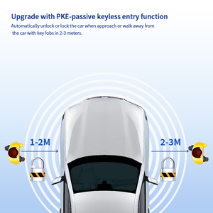 EASYGUARDPKEキーレスエントリーユニバーサルカーアラーム自動スタートプッシュスタートボタンNFCロックロックロック解除新しいスタイルのキー - Product Image 3