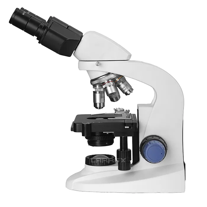Microscopio Binocular profesional para Laboratorio de Biología, soporte de aluminio condensador CM660B 40x-1800x, compra en línea