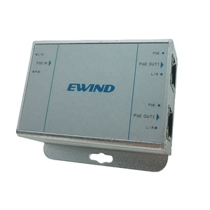 Extensor POE de doble puerto, 10/100M, con entrada/salida estándar IEEE 802.3af para cámara IP, extiende la transmisión, 100m - Product Image 1