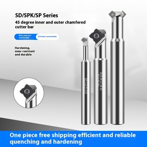 SPMG CNC Indexableフライングカッター使い捨て逆引き面取りカッター-45度/90度SD面取りカッター用