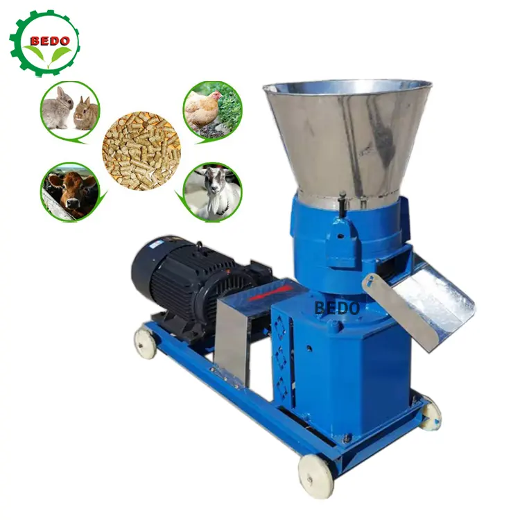 Máquinas processamento ração agricultura coelho Máquina pelota haste milho alimentação animal Equipamento produção Máquina Pellet Feed Household Feed