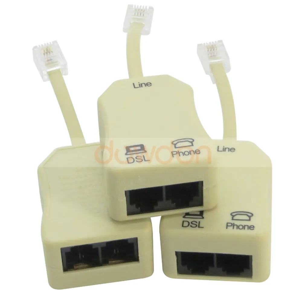 Séparateur de câble réseau ADSL 11, 2 ports rj45, séparateur DSL, coupleur de ligne pour téléphone portable