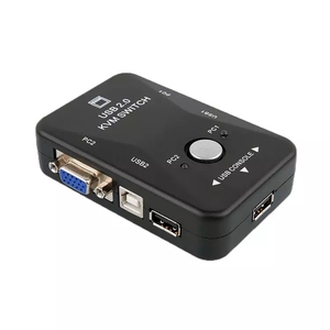工厂出口输入2输出1 VGA KVM开关OSD热插拔USB 2.0笔记本电脑高速VGA KVM开关 - Product Image 2