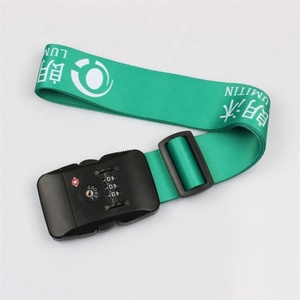 批发促销耐用定制聚酯重量行李带，带<span class=keywords><strong>TSA</strong></span>锁特殊包零件和附件