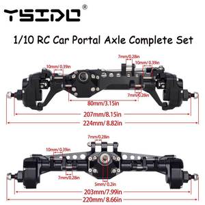 <strong>1</strong>/<strong>10</strong> Scale <strong>RC</strong> Car Vanquish VS4-<strong>10</strong> Phoenix F10 LCG Chassis Upgrade Complete Set Front Rear Portal Axles Battery Toy - Product Image 4